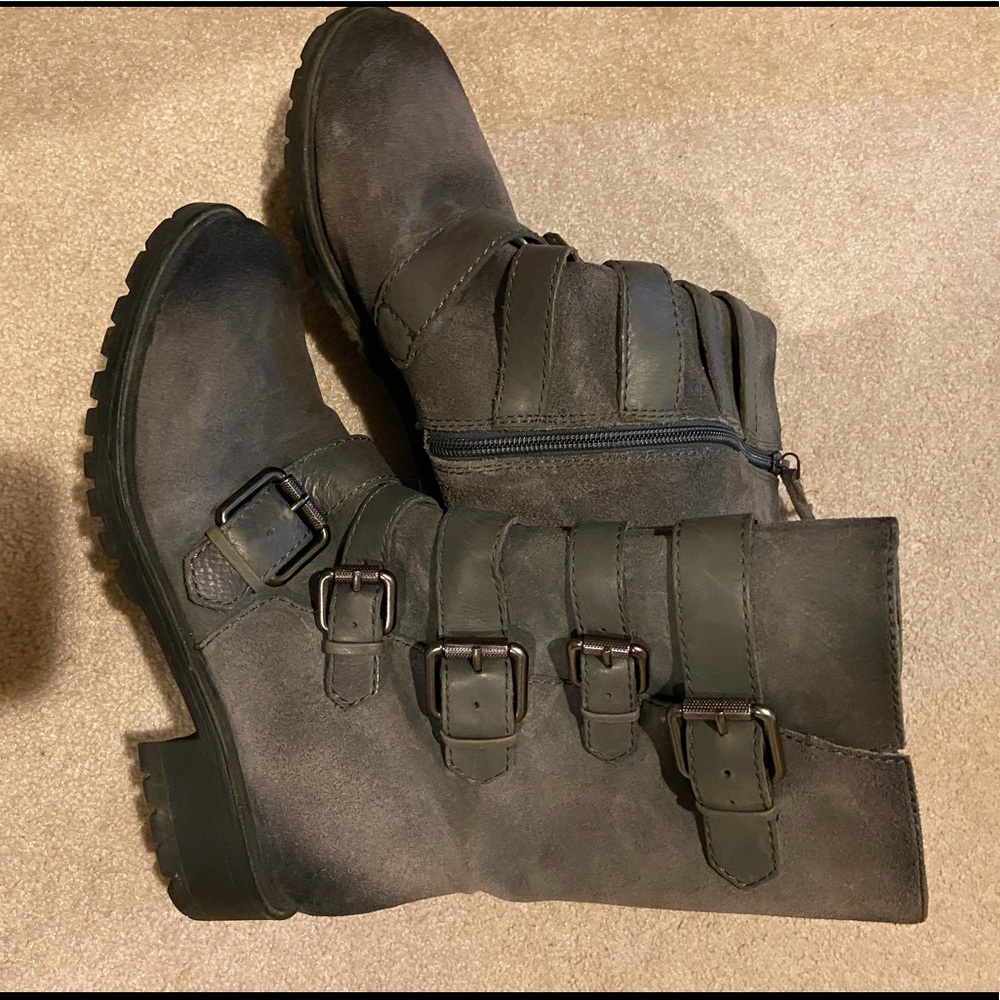 Naya leather combat boots